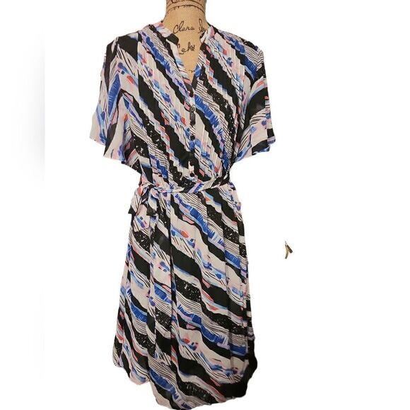 Robert Louis Multicolor Midi Dress Size S NWT - Picture 3 of 6